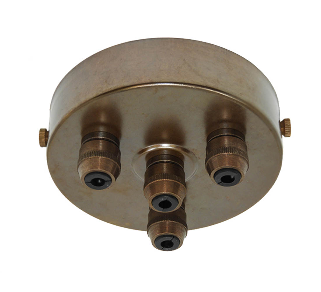 Multi Grip Ceiling Plate in lovely Vintage Brass