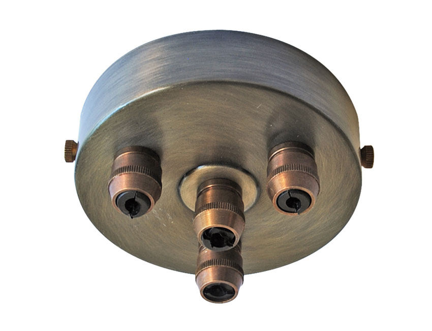 Multi Grip Ceiling Plate in lovely Vintage Brass