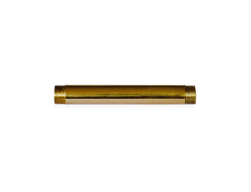 Solid Brass 2'' hollow tube with threaded ends