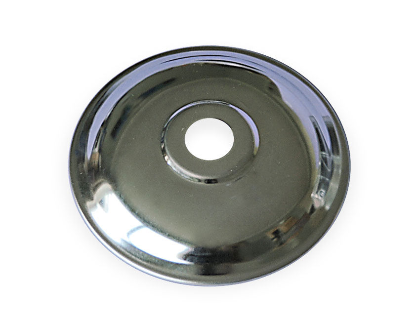 Chrome plate with 10mm unthreaded hole