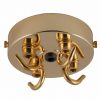 Brass Ceiling rose with 4 hooks