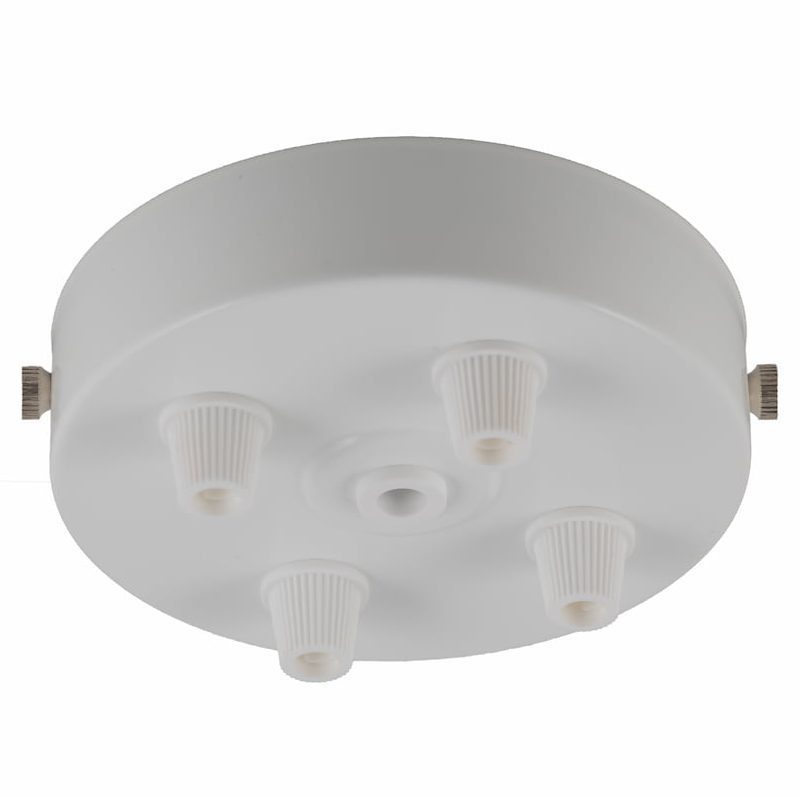 White 4 outlet ceiling rose