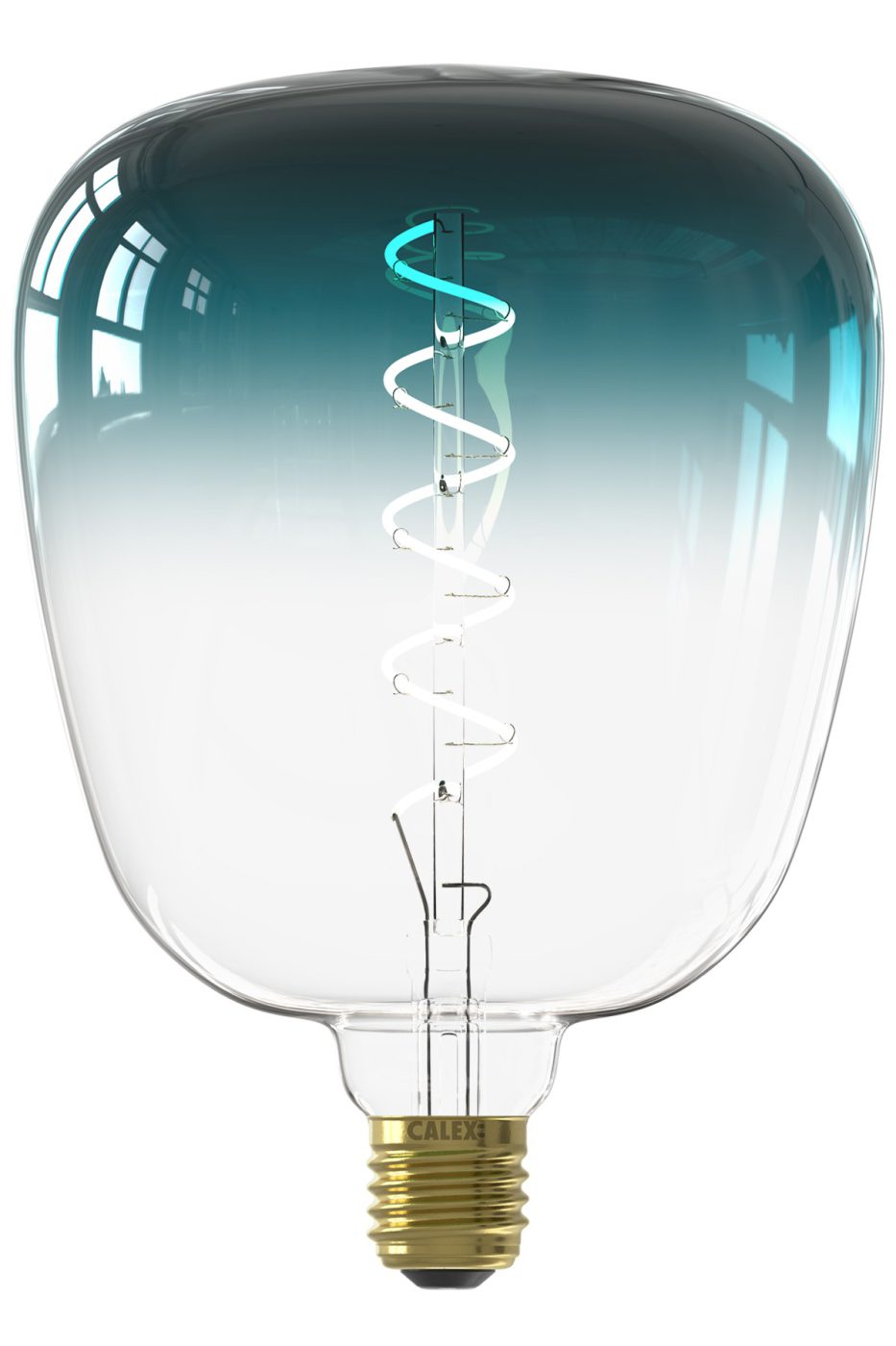 Teal decorative light bulb