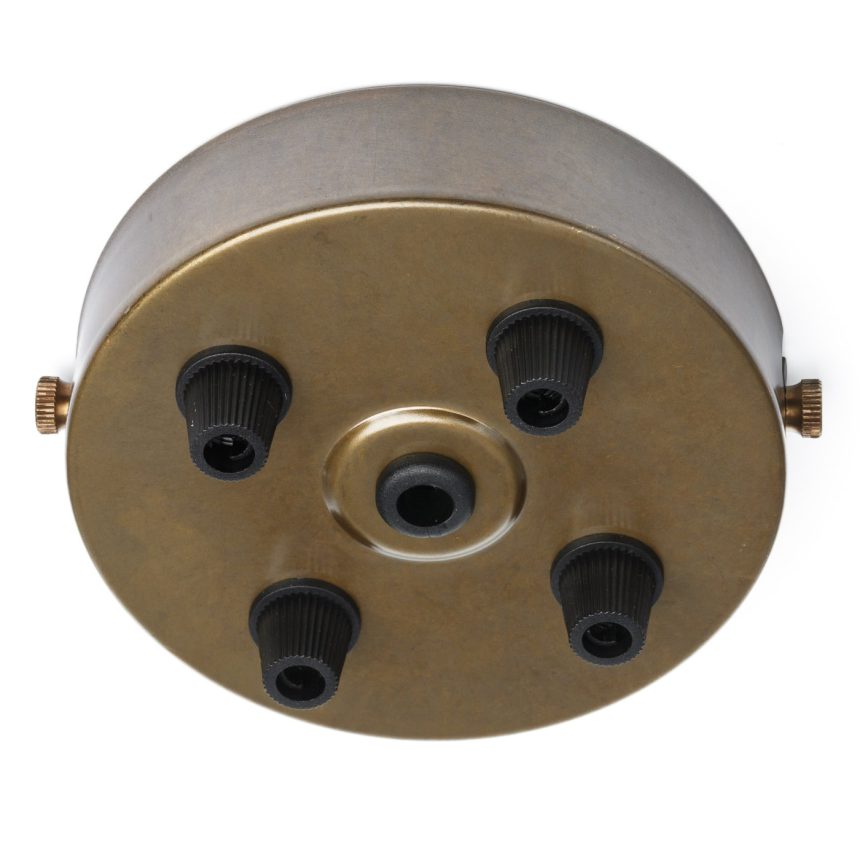 3-way outlet solid brass Multi-outlet ceiling rose four colours available 