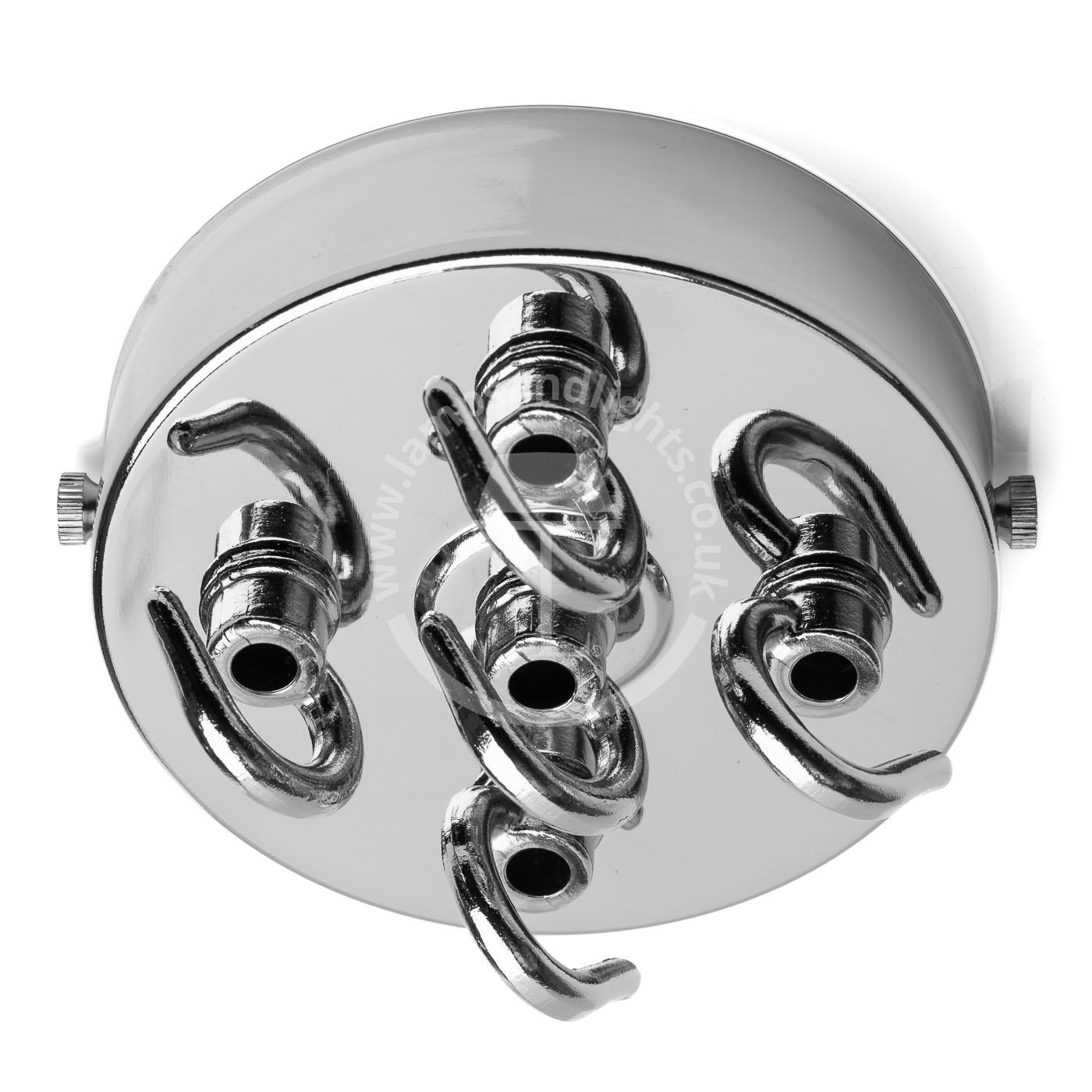 Ceiling Rose chrome 5 hooks