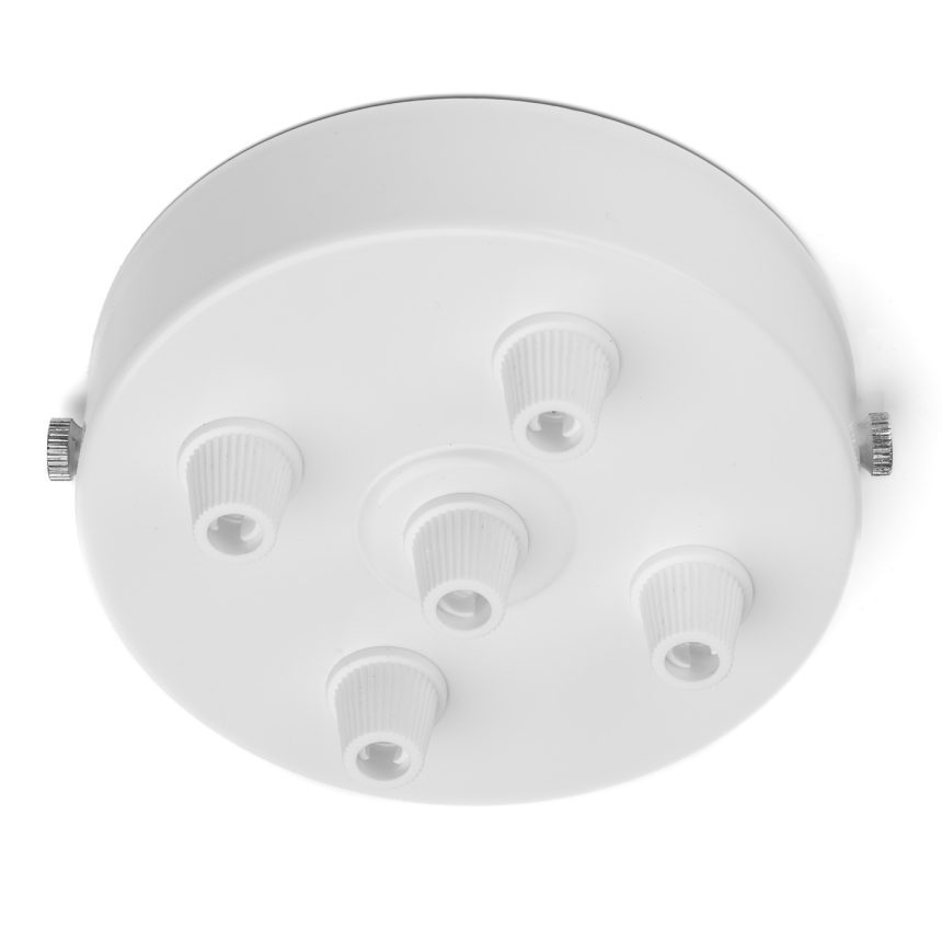 Ceiling Rose white 5 gland