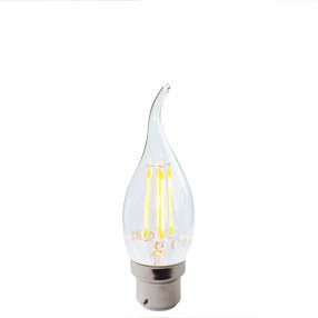 big bulb candle bent tip led filament bc lit ven 150x150