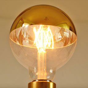big bulb crown gold reflector led filament es closeup cal 150x150