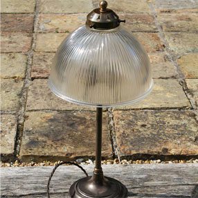 Prismatic Glass Light Shade Dome, Glass Desk Lamp Shade