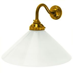 Brass wall light