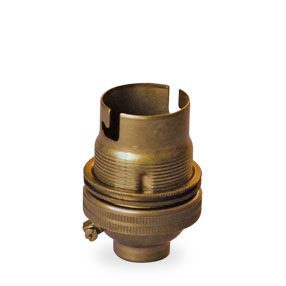 Details about   2 BRASS SWITCH BAYONET FITTING LAMP BULB HOLDER LAMP HOLDER SHADE RING 10MM L9 