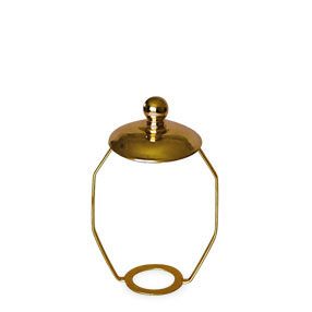 big shade carrier 11cm metal plate brass 150x150