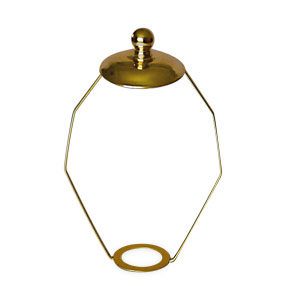 big shade carrier 15cm metal plate brass 150x150