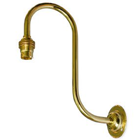 big wall light swan neck large bc brass 150x150