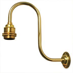 big wall light swan neck large es brass 150x150