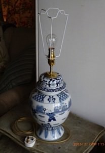 Make a vase into a lamp cheap