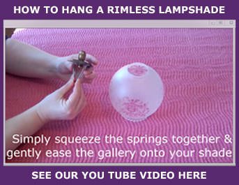 hanging a rimless shade video